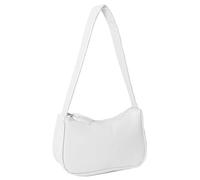 NYGGTYK 1 borsa a tracolla da donna, a tracolla, alla moda, da donna, vintage, in pelle, adatta per feste, riunioni, compleanni (bianco), bianco