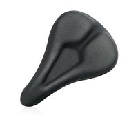 NYGGTYK 1 cuscino nero per sedile della bicicletta, 28 x 18 cm, grande coprisedile, accessori per bicicletta, cuscino imbottito in spugna, cuscino in gel per bici da uomo