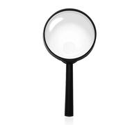 NYGGTYK 1 lente d'ingrandimento nera, lente d'ingrandimento 2,5x e 10x, lente d'ingrandimento antiscivolo, lente d'ingrandimento da lettura, lente d'ingrandimento ad alta risoluzione, adatta per