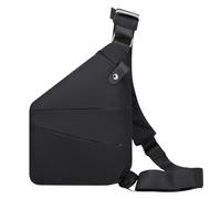 NYGGTYK 1 pezzo, borsa a tracolla casual destra, multistrato, impermeabile, piccola borsa a tracolla alla moda, adatta per escursioni quotidiane, ciclismo e allenamento sportivo (nero), Nero , 23 cm *