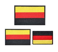 NYGGTYK 12 Pezzi di Toppa di Bandiera Tedesca, Patch di Badge Tedesco, Patch di Imballaggio per Abbigliamento Fai -da -Te, Sigillo del Braccio della Bandiera Militare