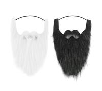 NYGGTYK 2 Pezzi di Barba Simulata, Barba Artificiale, Oggetti di Ruolo, Oggetti di Scena, Accessori in Costume