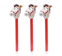 NYGGTYK 3 Pezzi di Bastoncini Gonfiabili A Tema Animale, Giocattoli per Cavalli Gonfiabili, Giocattoli Creativi, Giocattoli Divertenti, Decorazioni per Feste