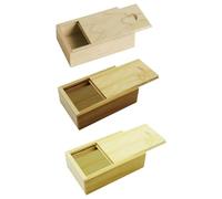 NYGGTYK 3 Pezzi Scatola Regalo in Legno, Scatola Rettangolare, Mini Box Regalo, Scatola di Gioielli, Forniture per Imballaggi Regalo