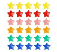 NYGGTYK 30 chiodi magnetici a forma di stella, magnetici per bambini, mini magneti colorati per bambini, magneti a stella (giallo, arancione, blu, verde, rosa, rosso)