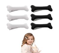 NYGGTYK 6 fermagli per capelli con osso di cane mollette per capelli di Halloween clip per capelli per bambini accessori per capelli in plastica accessori per capelli disegni
