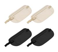 NYGGTYK Borsa In Vita A 4 Pezzi, Borsa Per La Carta Di Credito Per Telefoni Cellulari Antifurto, Borsa Di Stoccaggio Multifunzione, Universale Per Uomini E Donne, Comoda Cintura Da Viaggio.