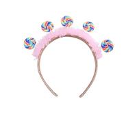 NYGGTYK Fascia per Capelli Lollipop Rosa per Bambini - Accessori per Caramelle e Capelli - Graziosi Cartoni Animati