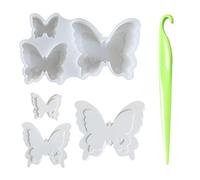 NYGGTYK Forma A Farfalla, Strumento di Stampo A 1 Parte, Forma in Silicone, Forma di Candela Aromaterapia Fai -da -Te, Forma di Gesso Creativo