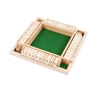 NYGGTYK Gioco di Flop in Legno - Giochi emozionanti e ricchi di dadi, Società Classiche, Puzzle e Festa Familiare