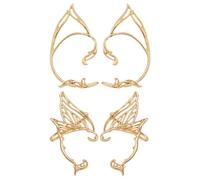 NYGGTYK Paia di Orecchini Dorati Undici, Orecchini in Metallo Personalizzati, Orecchini Semplici E alla Moda per Donne, Clip Auricolari Che Giocano di Ruolo, Accessori per Abbigliamento