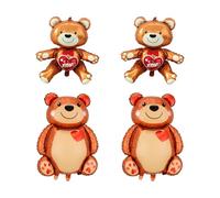 NYGGTYK Pezzi di Palloncini da Orso d'Amore, Balloni per Film in Alluminio, Palloncini da Cartone Animato, Palloncini Romantici, Palloncini per Decorazioni per Feste