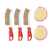 NYGGTYK Ripasso A Filo A 3 Pezzi, Spazzola A Filo Spugna A 2 Pezzi, Spazzola per Filo di Pulizia Multifunzione, Spazzola per Barbecue Esterno in Campeggio, Strumenti di Pulizia Creativa.