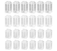 NYGGTYK Scatola di Imballaggio Stampato Trasparente A 24 Pezzi, Scatola di Imballaggio in Plastica, Forniture per Imballaggi Regalo, Scatola di Imballaggio Impermeabile