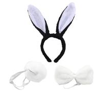 NYGGTYK Set di Vestiti per Coniglietto, Costume da Coniglio Con Coda, Set da Gioco di Ruolo per Bambini, Costume da Animale