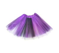 NYGGTYK tutù per Adulti Nero E Viola da 1 Pezzo, Design Elegante in Tulle, Gonna in Tulle, Costume da Balletto, Costume da Cigno Nero, Abito da Donna, Adatto per Ballerini di Danza Classica