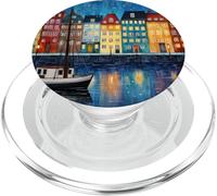 Nyhavn Copenaghen Danimarca Città Europea Arte PopSockets PopGrip per MagSafe