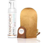 NYK1 TanForce Autoabbronzante viso e corpo con guanto NYK1 MegaMitt in mousse, Invisibile e inodore. Dona un’abbronzatura dorata e sexy, senza macchiare e senza ungere che si intensifica in poche ore