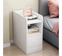 NYKCPJMW Comodino, Comodino Ultra Stretto di 20 Cm, Camera da Letto, Soggiorno, Guardaroba Moderno E Minimalista, Comodini Piccoli per La Camera da Letto Home Office