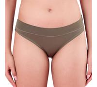 NYKD Mutandine elasticizzate ultra comode e flessibili per tutti i giorni senza segni in vita | Nylon | Copertura completa | Vita media | tinta unita - NYP341, Oliva, 46