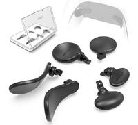 Nyko Edge Paddle (nero) - Pulsante posteriore in metallo di ricambio per controller PS5 Dual Sense Edge - 3 set di pagaie di ricambio intercambiabili - Custodia compatta in plastica inclusa