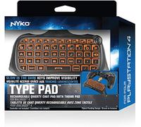 Nyko Type Pad - PlayStation 4 con batteria ricaricabile integrata, altoparlante integrato senza la necessità di un auricolare, .com Shortcut e Full QWERTY Style Keyboard