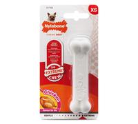 Nylabone Dura Chew Extreme Tough Dog Chew Toy Bone, Chicken Flavour, XS, for Dog