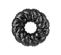 Nylabone, giocattolo da masticare per cani dentale intrecciato in gomma massima resistenza, sapore di manzo, ripieno con dolcetti, medio, per cani fino a 16 kg