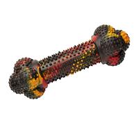 Nylabone Strong Tough Durable Rubber Dog Chew Toy Bone, Cheeseburger Flavour, Me