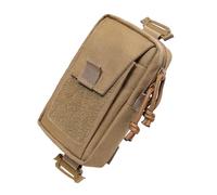 Nylon Backpack Pouch, Shoulder Bag Zipper Pocket, Multi-Purpose Strap