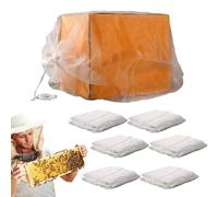 Nylon Bee Mesh Carrying Bag Breathable Drawstring Net Storage Sack For Hive Package Beekeeping Protection Ventilated Transport Holder Durable Reusable Apiary Accessory Outdoor Maintenance And Handling