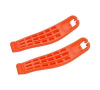 Nylon Bike Tire Levers 2-Pack Orange Spoke Hook | Streamlined shape, strong nylon fiber, spoke hooks included, orange color, 2-piece set