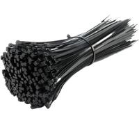 Nylon Cable Ties | Black Multiple Sizes: Self-Locking Nylon Ties for Cable Management(3x150mm)