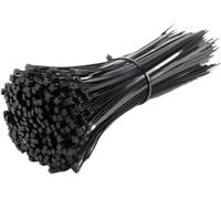 Nylon Cable Ties | Black Multiple Sizes: Self-Locking Nylon Ties for Cable Management(4x300mm)