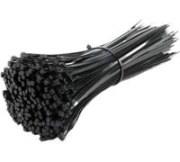 Nylon Cable Ties | Black Multiple Sizes: Self-Locking Nylon Ties for Cable Management(5x300mm)