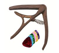 Nylon Chitarra Capo Quick Change Morsetto Con 6 Plettri Per Chitarra Accessori Acustici Chitarra Classic X9m6 Parti Elettriche