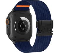 Nylon Cinturini Compatibile con Cinturino Apple Watch 44mm 45mm 46mm 42mm Ultra/Ultra 2 49mm Donne Uomo,Cinturino Regolabile Nylon Elastico Sport per iWatch Series 10 9 8 7 6 5 4 3 2 1 SE