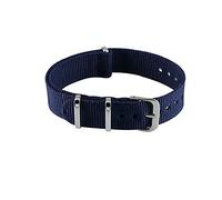 Nylon cinturino 12mm-22mm Navy Bianco Rosso Nato Strap nylon impermeabile Watch Band, Marina Militare, 18mm