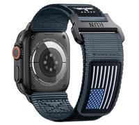 Nylon Cinturino Compatibile con Apple Watch Ultra 3/2 49mm Cinturino Ricambio per Apple Watch Ultra/Series 11/10 46mm/Série 9/8/7/6 SE 45mm 44mm 42mm Hook-and-Loop Leggero e Traspirante per Uomini