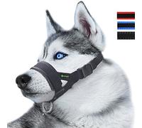 Nylon Dog Muzzle for Small,Medium,Large Dogs Prevent from Biting,Barking and Chewing,Regolabile Loop(XXL/Black)