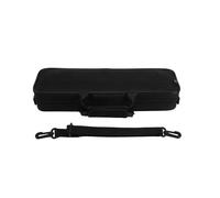 Nylon Flauto Imbottito Borsa Da Trasporto Custodia Da Viaggio Tracolla 39X7X11Cm Nero