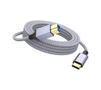 Nylon intrecciato 3.0 USB B, scanner per docking station per stampante, cavo di tipo C, cavo per ufficio disco rigido esterno linea dati USB cavo stampante USB