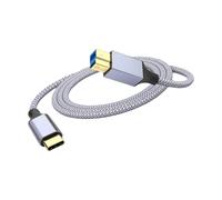 Nylon intrecciato 3.0 USB B, scanner per docking station per stampante, cavo di tipo C, cavo per ufficio disco rigido esterno linea dati USB cavo stampante USB