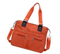 Nylon Laptop Tote Bag with Multi-Pockets Women's Work Purse Crossbody Shoulder Bag for Teacher Canvas Toted Purses