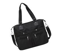 Nylon Laptop Tote Bag with Multi-Pockets Women's Work Purse Crossbody Shoulder Bag for Teacher Canvas Toted Purses