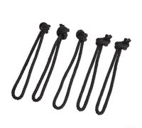 Nylon per tavola da surf Leash String 36cm Pre-Cut Nero Nylon per (5pcs)