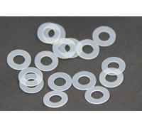 Nylon Plastica Trasparente Sottile Rondelle m5 5.3mm Id, 10mm Od , 0.5mm Spesso