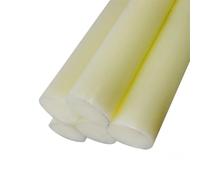 Nylon Rod 1 pz asta in nylon beige in plastica tonda rigida resistente all'usura cilindro solido diametro 15-45 mm lunghezza di lavorazione 500(35mm)