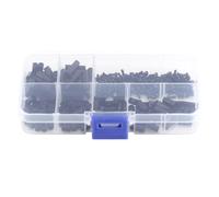 Nylon Standoff Spacer Kit 250PCS | M2 M3 Male Female Hex Column Screw Nut Set | PCB Circuit Board Mounting/Electronics Projects | PA66 Insulation & Protection - Degradation (M2 dual-pass-D model)