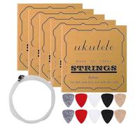 Nylon Ukulele Strings - 5 set di nylon Ukulele Strings, String Winder For Soprano, String Winder For Soprano (21 Inch) Concerto, Sintonizzatore, Felt Picks, Capo, Finger Protectors, String's Winder's